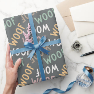 Dog Paw Pattern Wrapping Paper