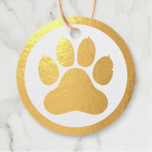 Dog Paw Pet Business Logo Favour Tags