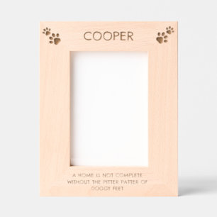  Dog Paw Pet Owner New Puppy Home keepsake Etched Frames