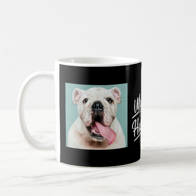 Dog Paw Photo Coffee Mug (Left)