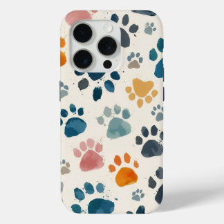 Dog Paw Print Art – Loyal Tracks iPhone 15 Pro Case