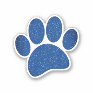 Dog Paw Print Cartoon Old Paper Print