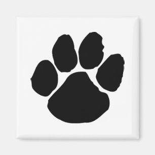 Dog Paw Print Fridge Magnet