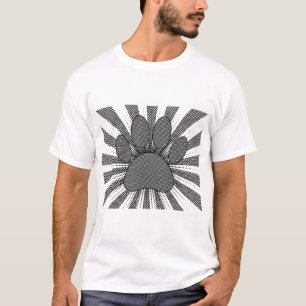 Dog Paw Print Manga Style T-Shirt