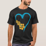 Dog Paw Print Menorah Hanukkah Chanukah Jewish   H T-Shirt<br><div class="desc">Dog Paw Print Menorah Hanukkah Chanukah Jewish   Holiday</div>
