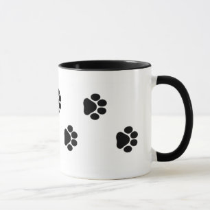 Dog Paw Print Mug 15 oz