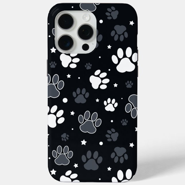 Dog Paw Print Phone Case – Funny Pet Lover Gift (Back)