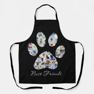 Dog Paw Print Photo Canvas,  Custom Dog Canvas  Apron