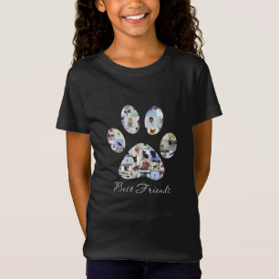 Dog Paw Print Photo Canvas, Custom Dog Canvas T-Shirt