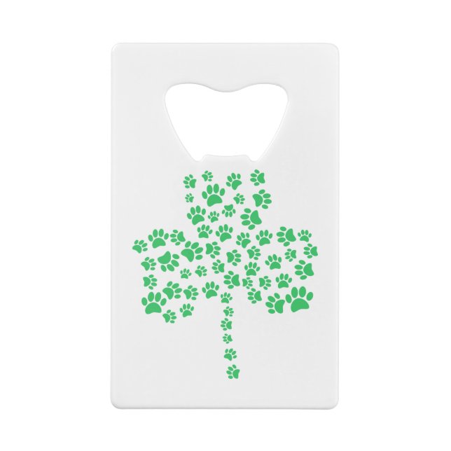 Dog Paw Print Shamrock (Back)