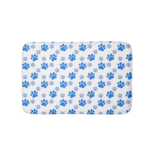 Dog Paw Print Simple Animal Lover Cute Puppies Bath Mat
