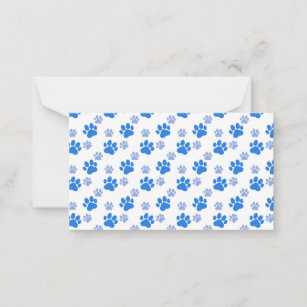 Dog Paw Print Simple Animal Lover Cute Puppies Card