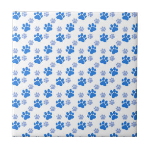 Dog Paw Print Simple Animal Lover Cute Puppies Tile
