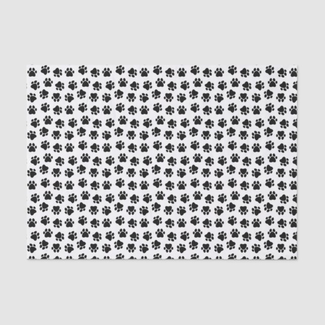 Dog Paw Print Tissue Paper (Front)