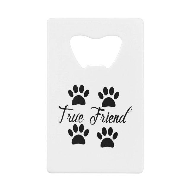 Dog Paw Print True Friends Text (Front)