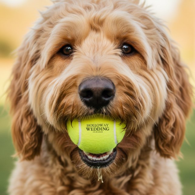 Dog Paw Print Wedding Favor Tennis Balls (Dog Paw Print Wedding Favor Tennis Balls)