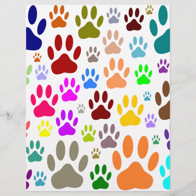 Dog Paw Prints All Over (Front)