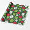 Dog Paw Prints and Snowflakes Red Green Christmas