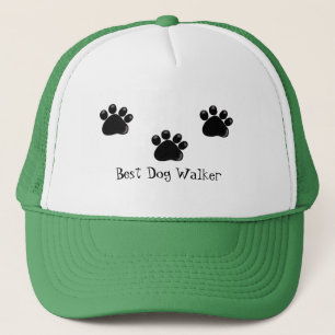 Dog Paw Prints, Dog Walker Trucker Hat
