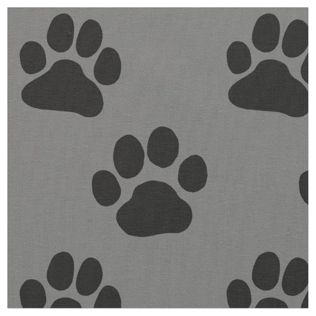 Dog Paw Prints Fabric (Close Up)