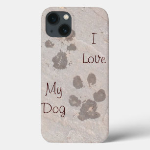 Dog Paw Prints -I Love My Dog iPad case