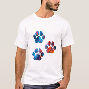 Dog Paw Prints - Ink in Water T-Shirt