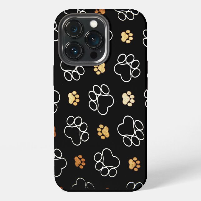 Dog Paw  Prints iPhone Case (Back)