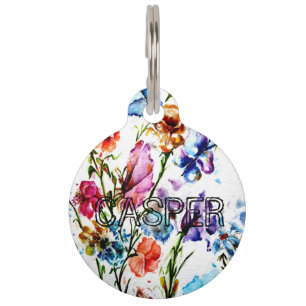 DOG PAW PRINTS LARGE DOG TAG
