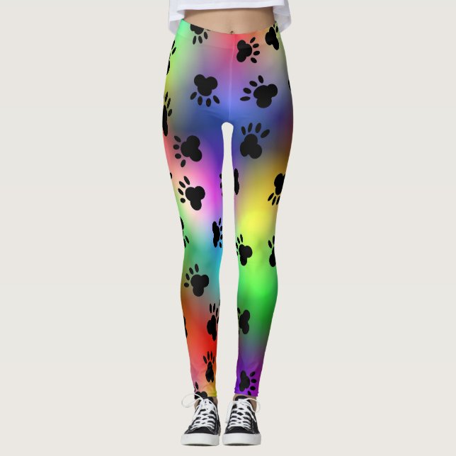 Dog Paw prints leggings (Front)