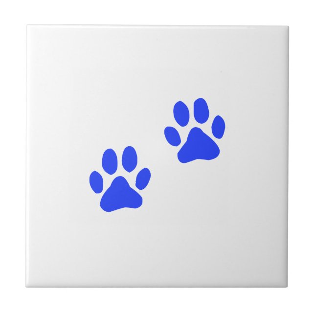 Dog Paw Prints Tile (Front)