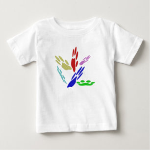 Dog Paw Prints With Polka Dots Baby T-Shirt