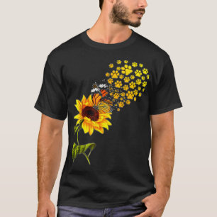 Dog Paw Sunflower You Are My Sunshine T-Shirt