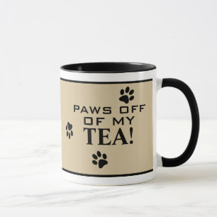 Dog Paw Typography Tea Lover's Speciality Mug