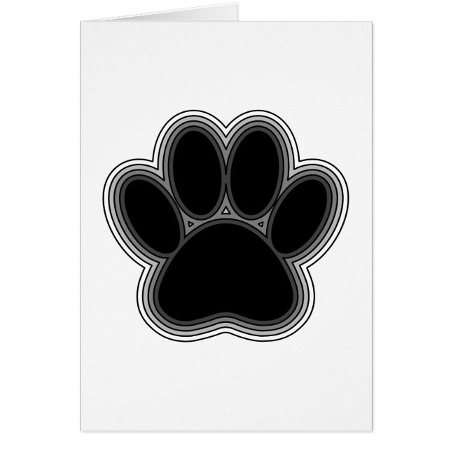 Dog Paw With Outlines (Front)