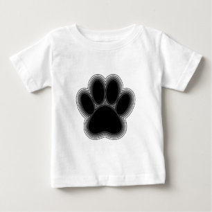 Dog Paw With Outlines Baby T-Shirt