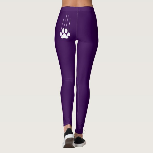 Dog Paw Womens Leggings (Back)