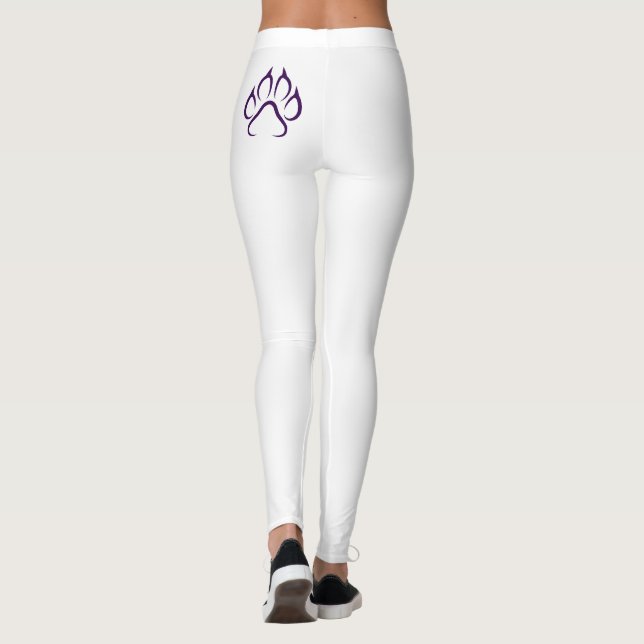 Dog Paw Womens Leggings (Back)