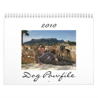 Dog Pawfile Calendar 2010