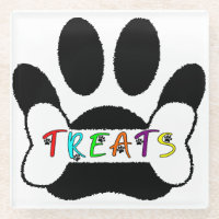 Dog Pawprint Bone Treats Custom Individual