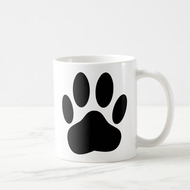 Dog Pawprint Coffee Mug (Right)