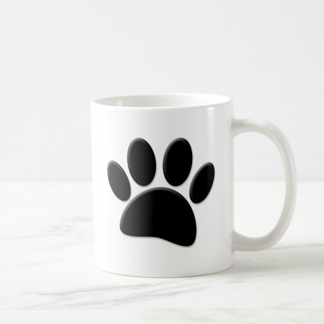 Dog Pawprint Coffee Mug (Right)