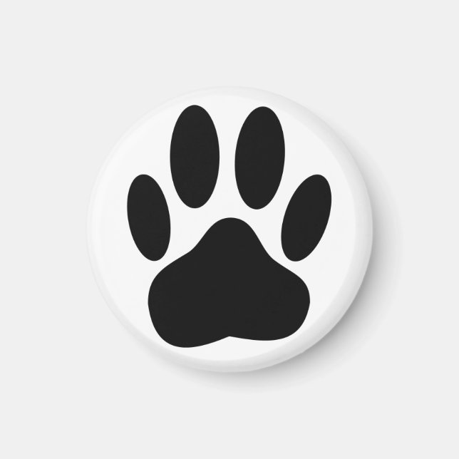 Dog Pawprint Magnet (Front)