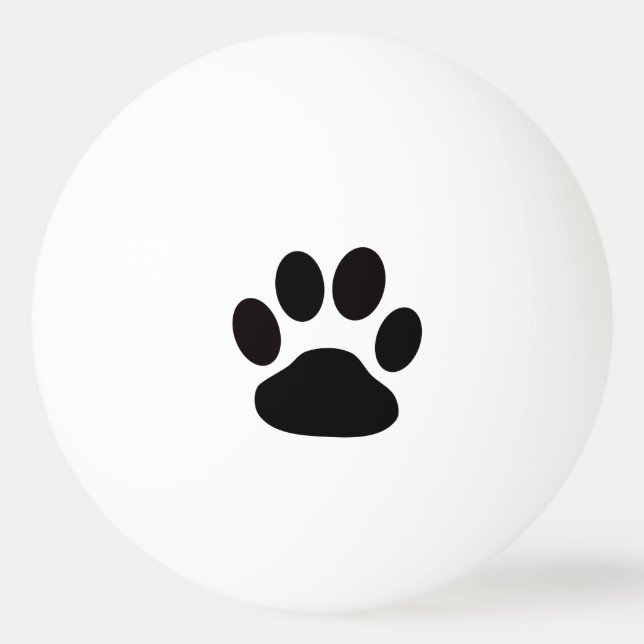 Dog Pawprint Ping Pong Ball (Front)