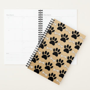 Dog Paws And Bones Pattern Planner