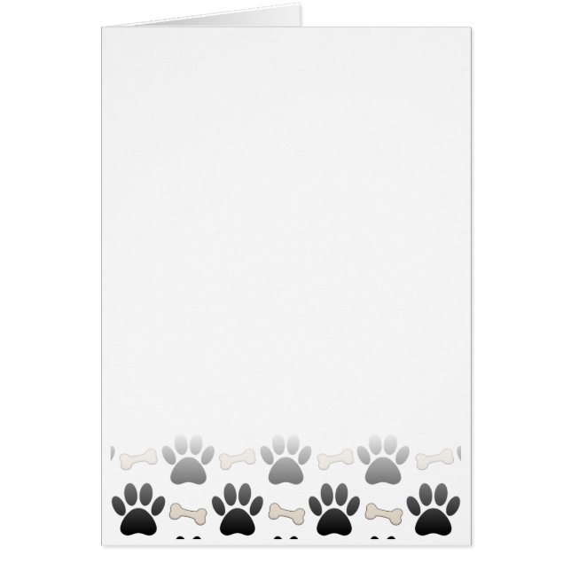 Dog Paws And Bones With Gradient (Front)