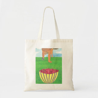 Dog paws and cherry bag