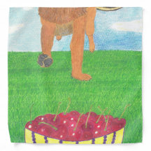 Dog paws and cherry