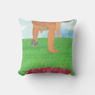 Dog paws and cherry pillow