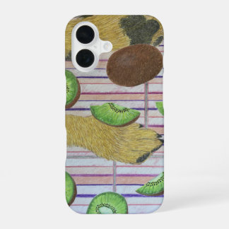 Dog paws and kiwi phone case