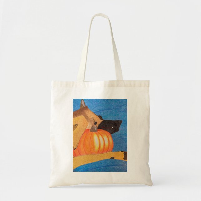 Dog paws and pumpkin bag (Front)